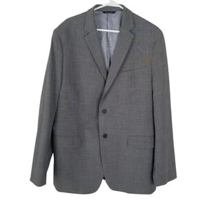 Banana Republic Tailored Fit Light Grey Neatweave Wool Blazer 44R Careerwear